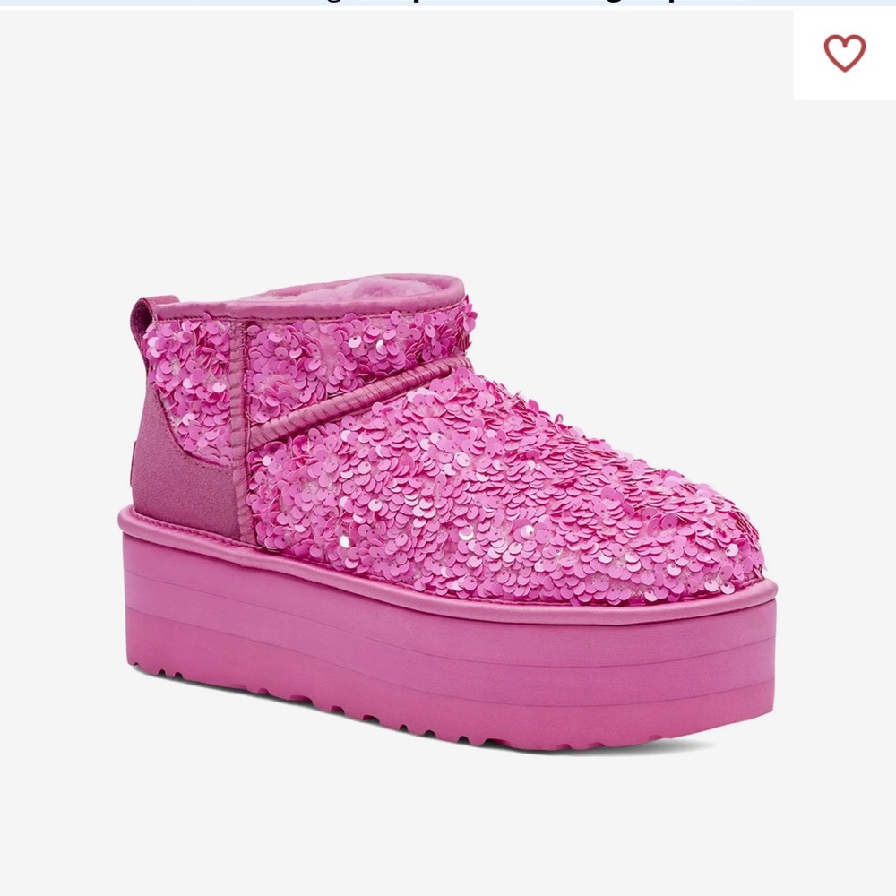 ISO… Ugg pink chunky glitter platform ultra mini boots. Will pay up to $250!